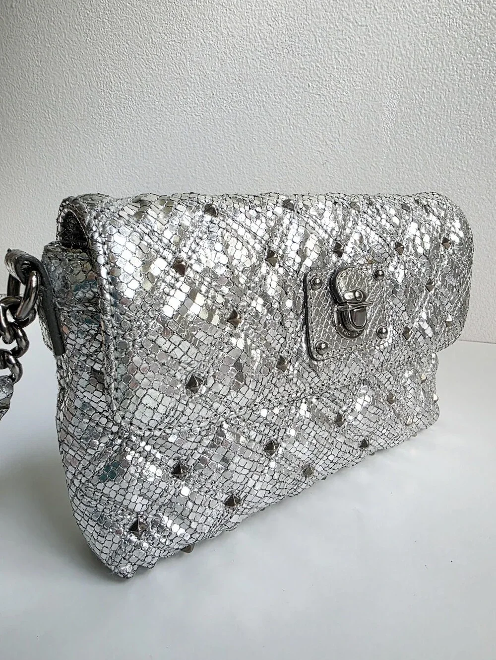 Marc Jacobs Silver Studded Crossbody